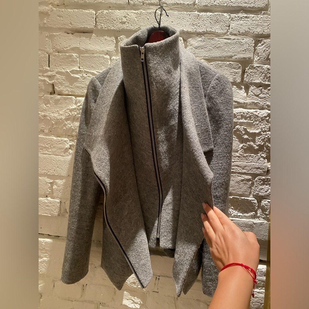 100% wool structured jacket 🩶 size small